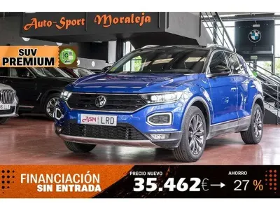 Usado VW T-Roc Sport 150 CV (110 kW) 2021 Azul SUV
