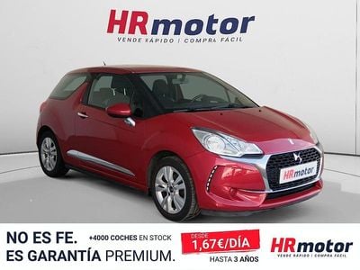 Usado DS Automobiles DS3 82 CV (60 kW) 2016 Rojo Utilitario
