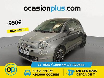 Usado Fiat 500 Lounge 69 CV (50 kW) 2018 Gris Utilitario
