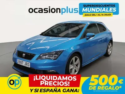 Usado Seat Leon SC FR 179 CV (131 kW) 2016 Azul Utilitario