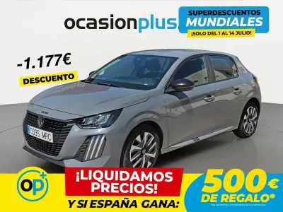 Usado Peugeot 208 Active 100 CV (73 kW) 2024 Gris Utilitario