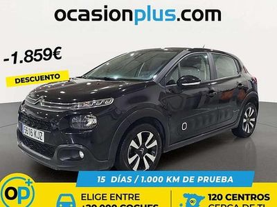 Usado Citroën C3 Feel 75 CV (55 kW) 2018 Negro Utilitario