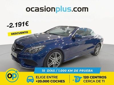 Usado Mercedes E220 170 CV (125 kW) 2016 Azul Descapotable