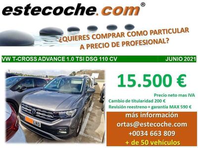 usado VW T-Cross - 1.0 TSI Advance DSG7 81kW