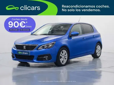 Usado Peugeot 308 Active 99 CV (72 kW) 2020 Azul Utilitario