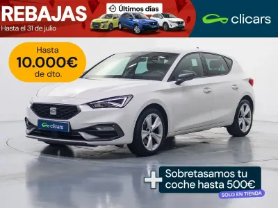 Usado Seat Leon FR 150 CV (110 kW) 2022 Blanco Berlina