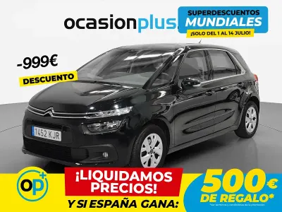Usado Citroën C4 Live 100 CV (73 kW) 2018 Negro Monovolumen