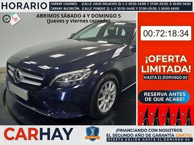 Usado Mercedes C200 Business 162 CV (119 kW) 2019 Negro Familiar