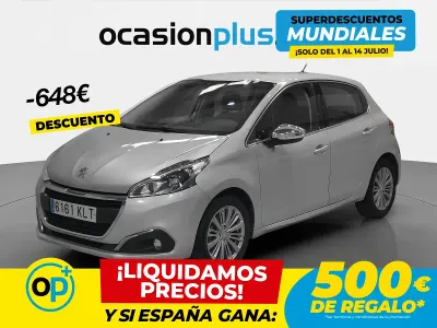 Usado Peugeot 208 Allure 110 CV (80 kW) 2018 Gris Utilitario