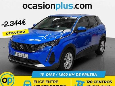 Usado Peugeot 3008 Active 131 CV (96 kW) 2021 Azul SUV