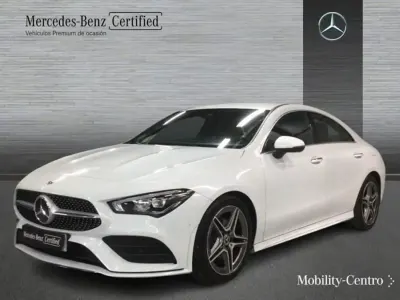 Usado Mercedes CLA200 AMG line 150 CV (110 kW) 2021 Blanco Berlina