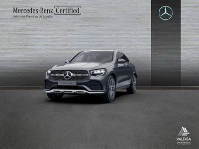 Usado Mercedes GLC300 AMG line 245 CV (180 kW) 2022 Gris Coupe