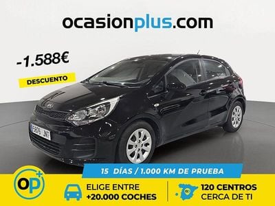 Usado Kia Rio 84 CV (61 kW) 2016 Negro Utilitario