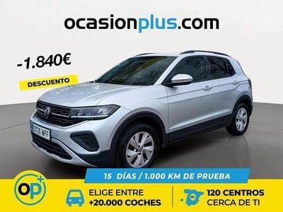Gris / plata Usado 2024 VW T-Cross Life SUV | 20.250 € (Precio justo)