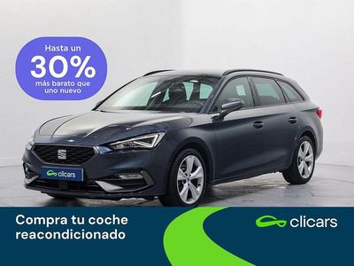 Usado Seat Leon FR 150 CV (110 kW) 2020 Gris / plata Familiar