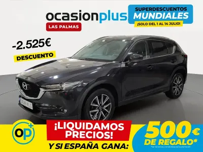 Usado Mazda CX-5 150 CV (110 kW) 2018 Negro SUV