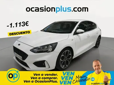 Usado Ford Focus ST-Line 120 CV (88 kW) 2019 Blanco Berlina