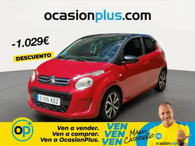 Usado Citroën C1 PureTech 82 CV (60 kW) 2017 Rojo Utilitario