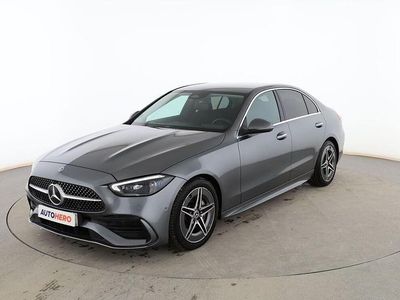 Usado Mercedes C220 AMG line 220 CV (161 kW) 2022 Gris Berlina