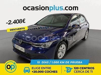 Azul Usado 2021 VW Golf Life Berlina | 20.990 € (Precio justo)