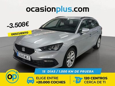 Usado Seat Leon Style 130 CV (95 kW) 2023 Gris Familiar