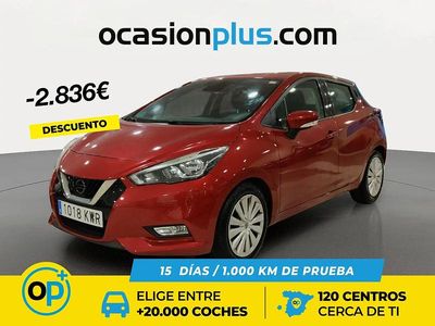 Używany Nissan Micra Acenta 90 KM (66 kW) 2018 Czerwony Hatchback
