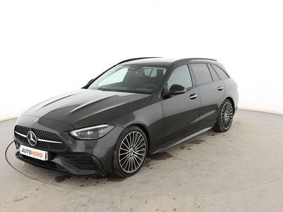 Usado Mercedes C220 AMG line 220 CV (161 kW) 2022 Gris Familiar