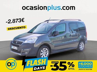 Usado Peugeot Partner Outdoor 100 CV (73 kW) 2017 Gris Monovolumen