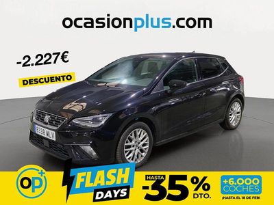 Usado Seat Ibiza FR 110 CV (80 kW) 2023 Negro Berlina