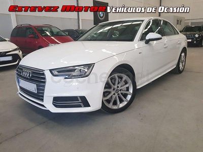 Usado Audi A4 S-Line 190 CV (139 kW) 2018 Blanco Berlina