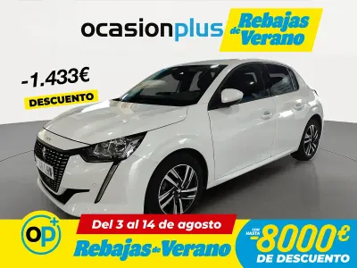 Usado Peugeot 208 Allure 100 CV (73 kW) 2020 Blanco Utilitario
