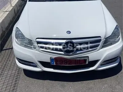 Usado Mercedes C200 Avantgarde 136 CV (100 kW) 2012 Blanco Berlina