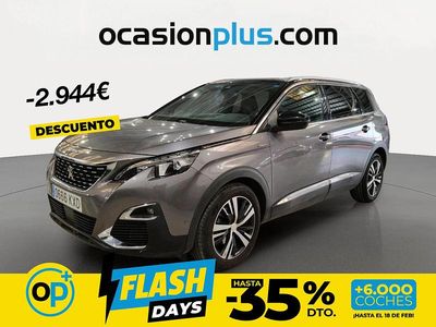 Usado Peugeot 5008 GT-line 130 CV (95 kW) 2019 Gris SUV