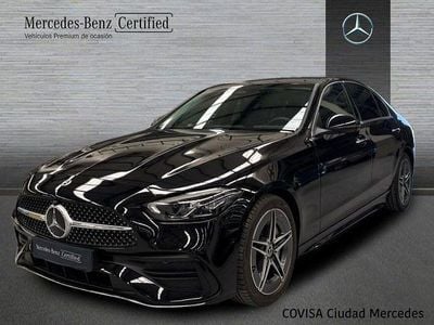 Negro obsidiana Usado 2023 Mercedes C220 AMG line | 46.400 € (Precio justo)