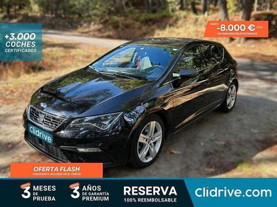 Usado Seat Leon FR 150 CV (110 kW) 2020 Negro Familiar