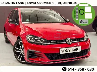 Usado VW Golf VII GTD 184 CV (135 kW) 2017 Rojo Familiar