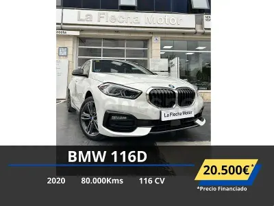Usado BMW 116 Shadowline 116 CV (85 kW) 2020 Blanco Utilitario
