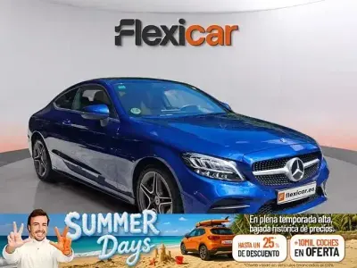 Usado Mercedes C220 194 CV (142 kW) 2019 Azul Coupe