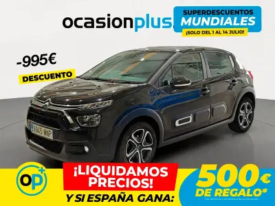 Usado Citroën C3 PureTech 83 CV (61 kW) 2024 Negro Berlina