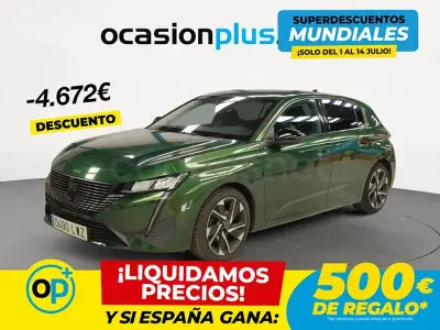 Usado Peugeot 308 Allure 130 CV (95 kW) 2022 Verde Berlina