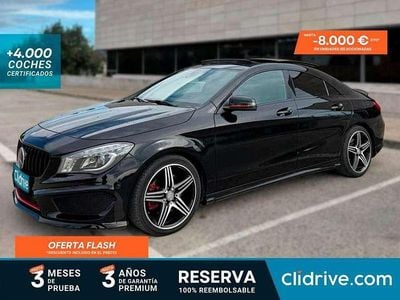 Usado Mercedes C220 AMG line 170 CV (125 kW) 2014 Negro Coupe
