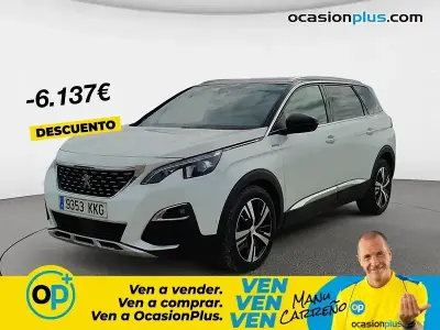 Usado Peugeot 5008 Active 150 CV (110 kW) 2018 Blanco Monovolumen