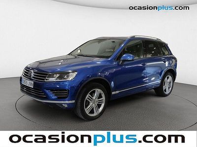 Usado VW Touareg R-line 204 CV (150 kW) 2016 Azul SUV