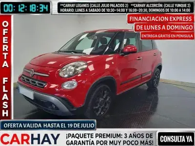 Usado Fiat 500L Cross 95 CV (69 kW) 2019 Rojo Monovolumen