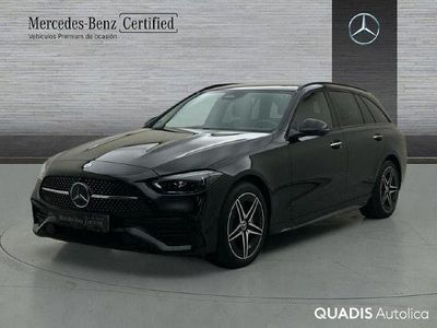 Negro obsidiana Usado 2024 Mercedes C300e AMG line | 53.900 € (Un poco caro)
