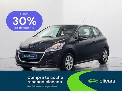 Usado Peugeot 208 Access 82 CV (60 kW) 2016 Negro Utilitario