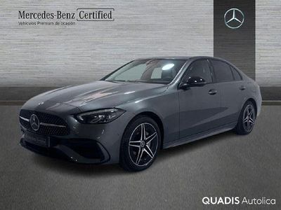 Usado Mercedes C300e AMG line 313 CV (230 kW) 2024 Gris selenita