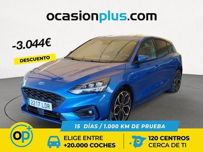 Usado Ford Focus ST-Line 125 CV (91 kW) 2019 Azul Berlina
