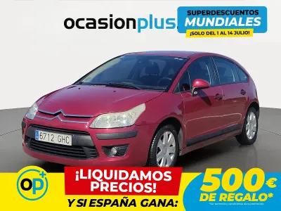 Usado Citroën C4 90 CV (66 kW) 2008 Rojo Utilitario