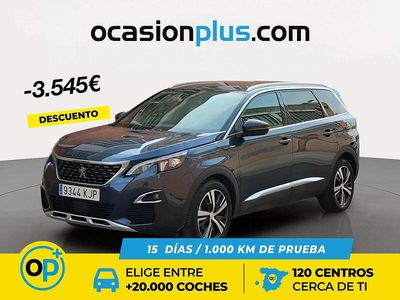 Azul Usado 2018 Peugeot 5008 GT-line Monovolumen | 17.990 € (Un poco caro)